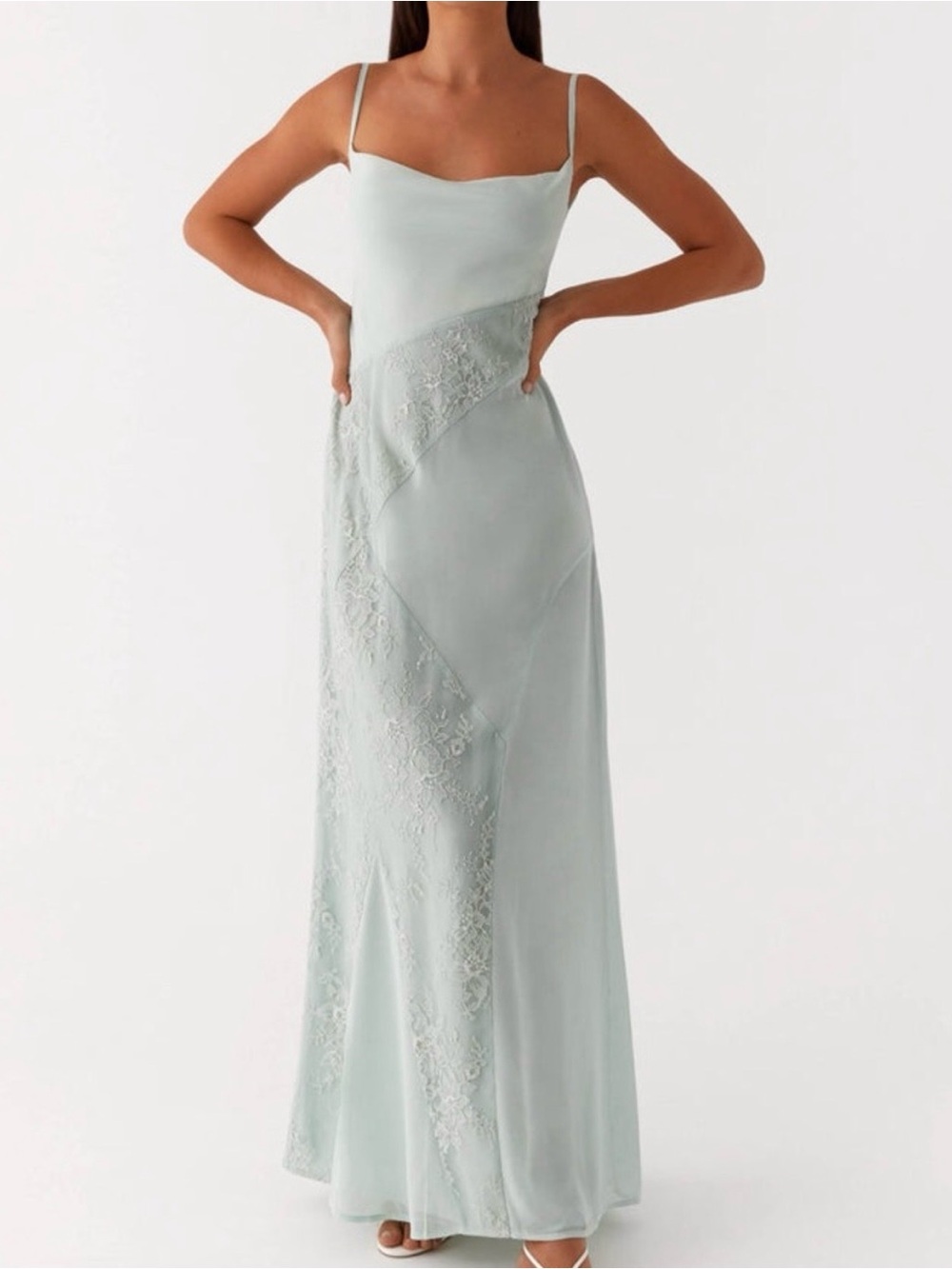 NWT PEPPERMAYO- Gabriana Maxi Dress Sage Size 8